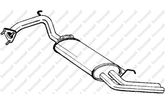 Silencieux arrière 163-457 Bosal