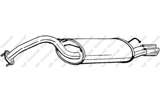 Silencieux arrière 165-139 Bosal