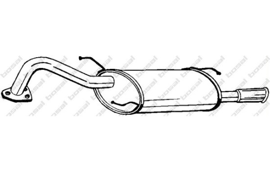 Silencieux arrière 165-143 Bosal