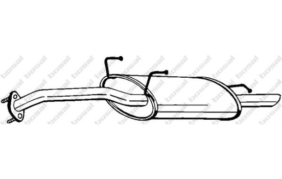 Silencieux arrière 165-259 Bosal