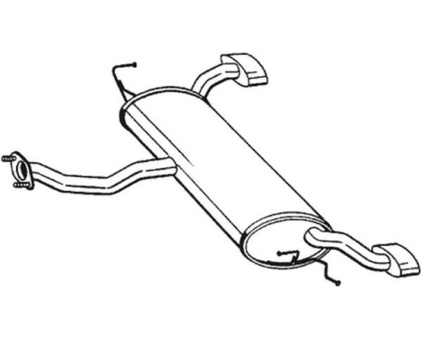 Silencieux arrière 165-417 Bosal