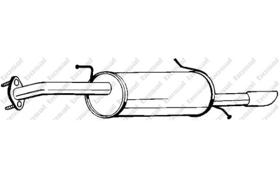 Silencieux arrière 169-009 Bosal