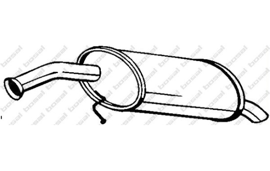 Silencieux arrière 169-217 Bosal