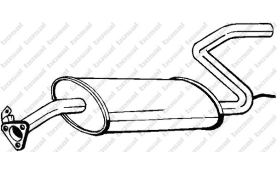 Silencieux arrière 170-301 Bosal