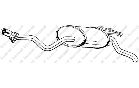 Silencieux arrière 175-345 Bosal
