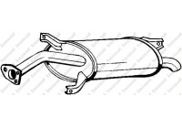 Silencieux arrière 177-001 Bosal
