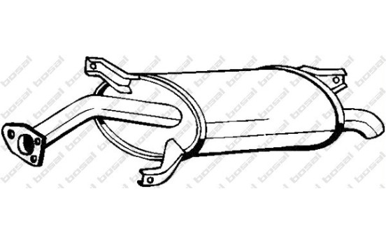 Silencieux arrière 177-001 Bosal