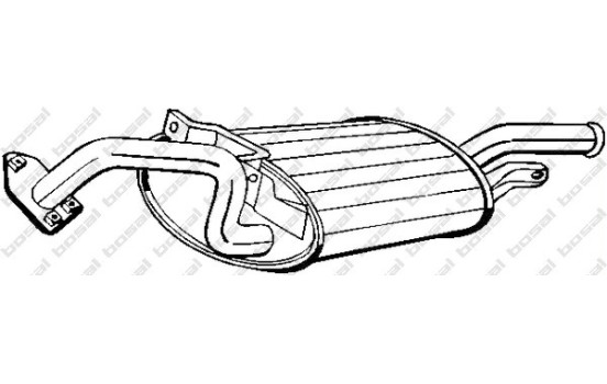 Silencieux arrière 177-113 Bosal