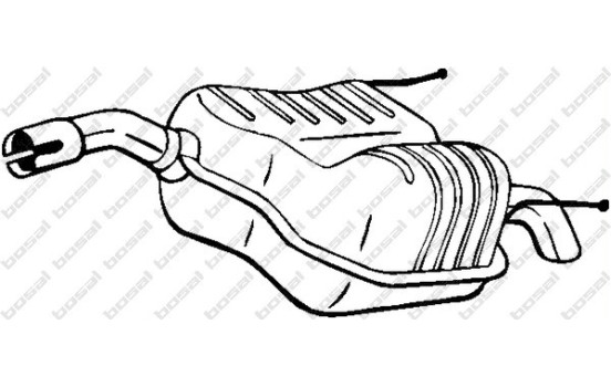 Silencieux arrière 185-001 Bosal