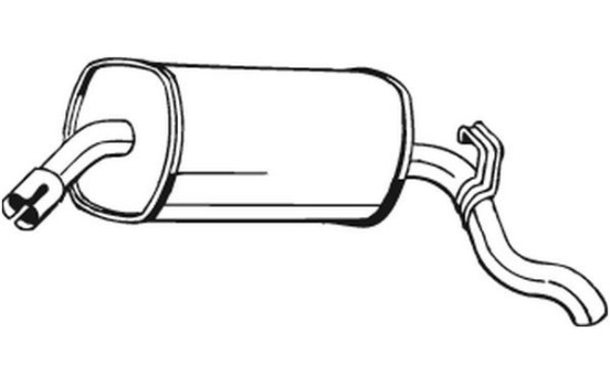 Silencieux arrière 185-045 Bosal, Image 2