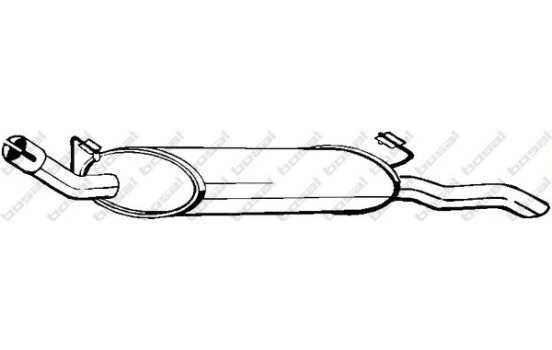 Silencieux arrière 185-137 Bosal