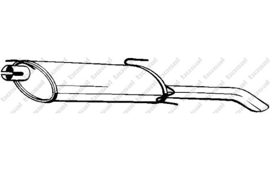 Silencieux arrière 185-217 Bosal, Image 2