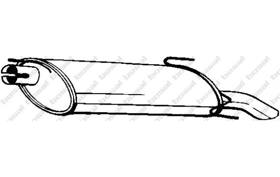Silencieux arrière 185-221 Bosal