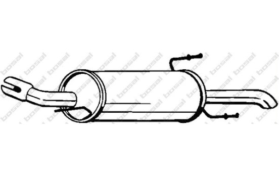 Silencieux arrière 185-287 Bosal