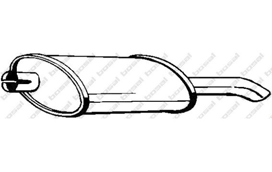 Silencieux arrière 185-315 Bosal