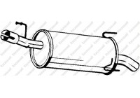 Silencieux arrière 185-363 Bosal