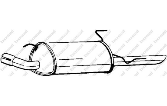 Silencieux arrière 185-413 Bosal