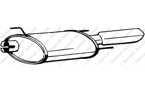 Silencieux arrière 185-423 Bosal