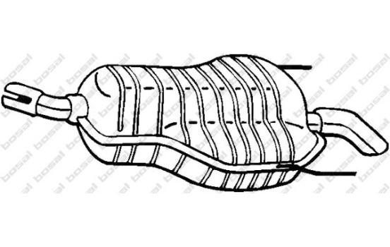 Silencieux arrière 185-489 Bosal