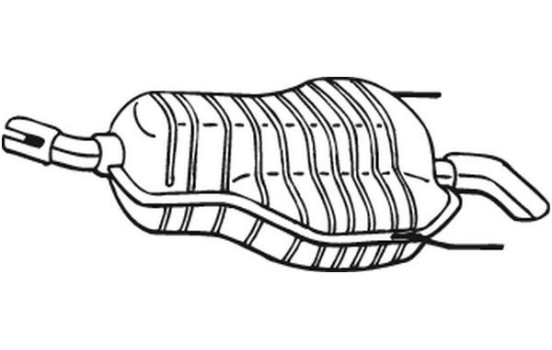 Silencieux arrière 185-489 Bosal, Image 2
