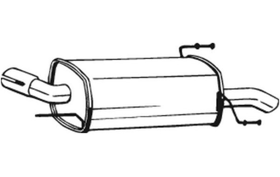Silencieux arrière 185-609 Bosal, Image 2