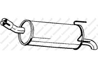 Silencieux arrière 185-645 Bosal