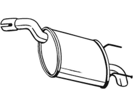 Silencieux arrière 185-675 Bosal