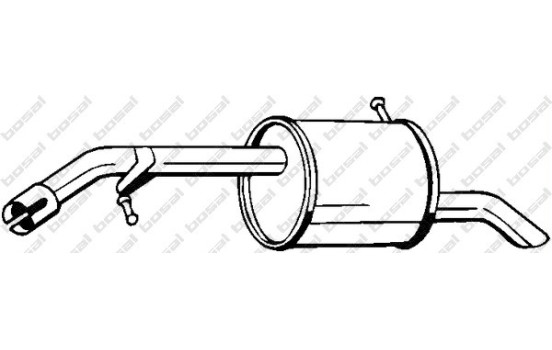 Silencieux arrière 190-039 Bosal