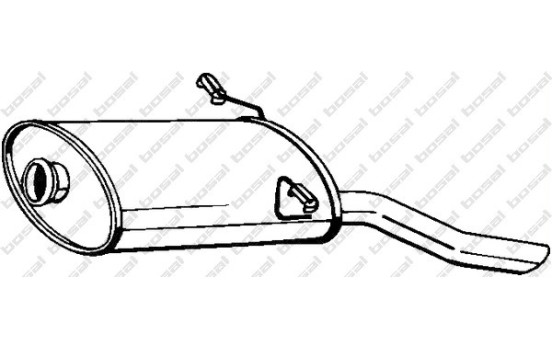 Silencieux arrière 190-041 Bosal