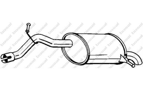 Silencieux arrière 190-085 Bosal