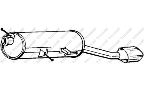 Silencieux arrière 190-169 Bosal