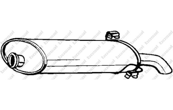 Silencieux arrière 190-235 Bosal