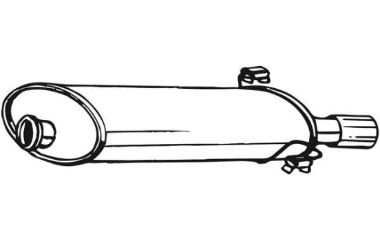 Silencieux arrière 190-235 Bosal, Image 2