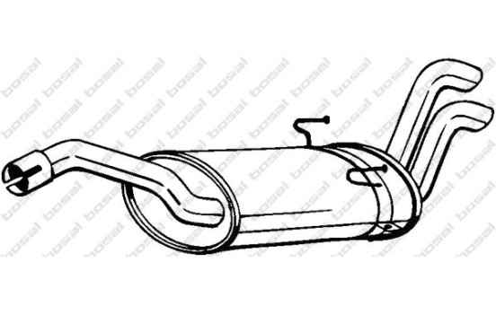 Silencieux arrière 190-297 Bosal