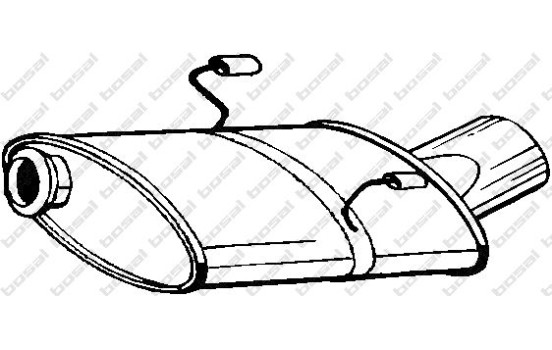 Silencieux arrière 190-317 Bosal