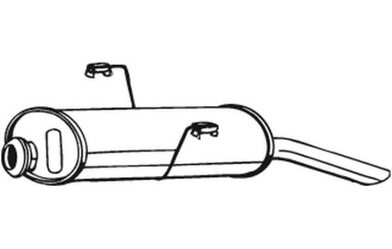 Silencieux arrière 190-327 Bosal, Image 2