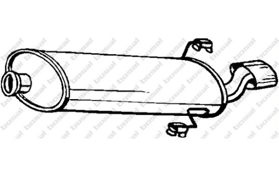 Silencieux arrière 190-701 Bosal