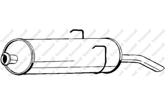 Silencieux arrière 190-787 Bosal