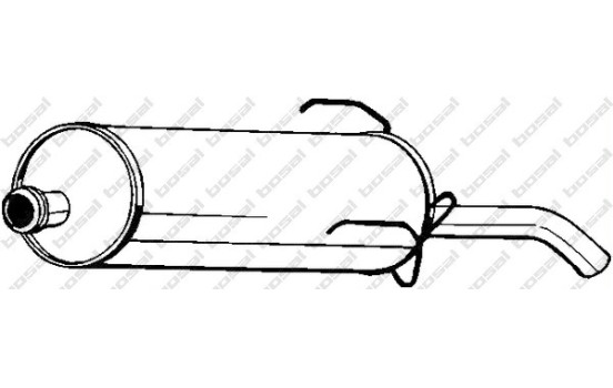 Silencieux arrière 190-807 Bosal