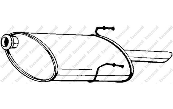 Silencieux arrière 190-861 Bosal