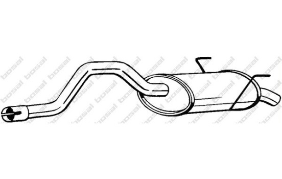 Silencieux arrière 200-157 Bosal