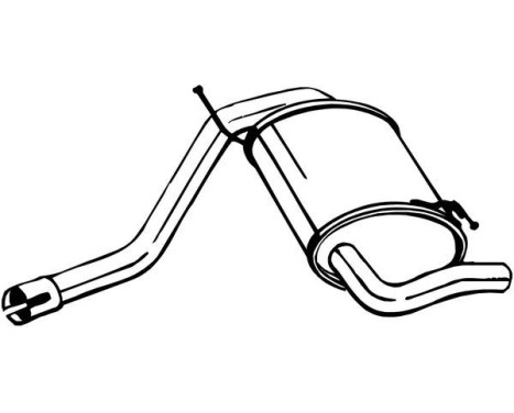 Silencieux arrière 200-219 Bosal
