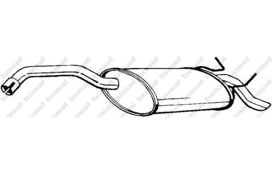 Silencieux arrière 200-543 Bosal