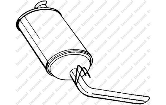 Silencieux arrière 200-989 Bosal