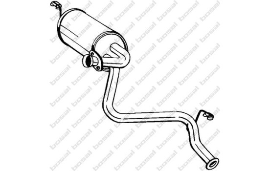 Silencieux arrière 210-841 Bosal