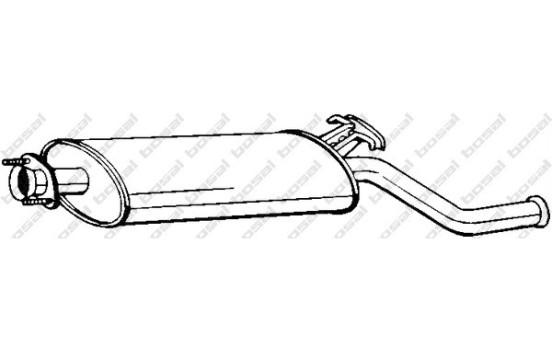 Silencieux arrière 215-211 Bosal