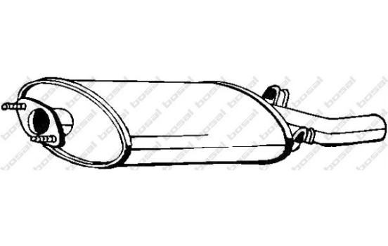 Silencieux arrière 215-767 Bosal