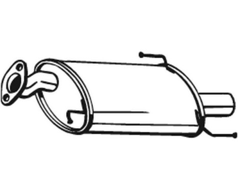 Silencieux arrière 219-019 Bosal