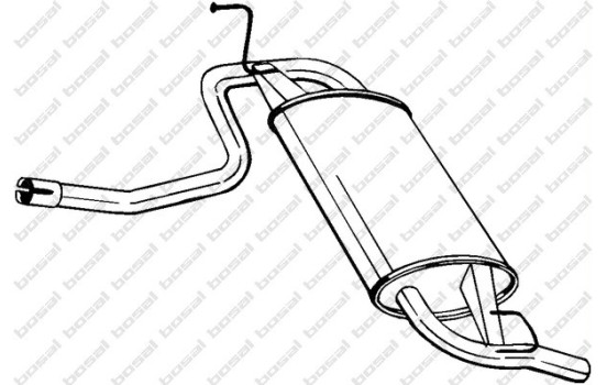 Silencieux arrière 219-133 Bosal