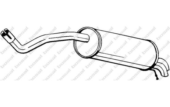 Silencieux arrière 227-021 Bosal